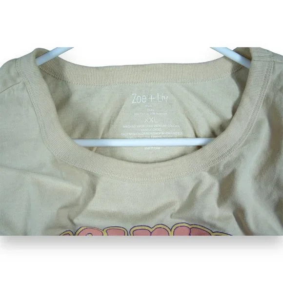 Zoe + Liv T Shirt Women's Size XXL Nashville TN Music City U.S.A Short Sleeve - Picture 3 of 6